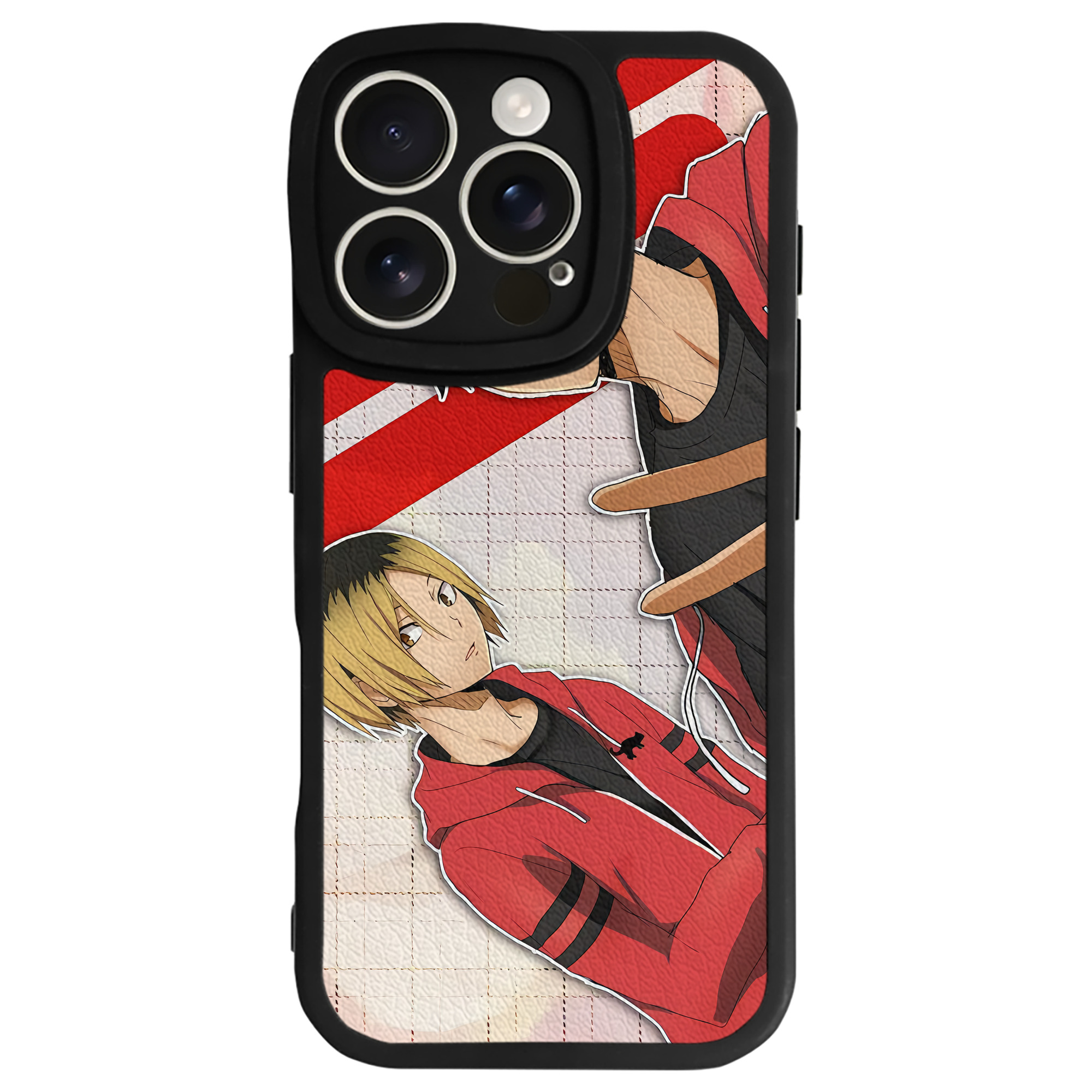 （画像用） ハイキュー!! Haikyu!! 【iPhone 16シリーズ対応】シリコンスマホケース（レザー調） 材質：シリコン